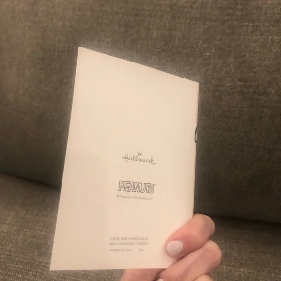 💕3/$19💕 Peanuts Thank You Cards Charlie Brown Snoopy Blank Inside Notes - Picture 4 of 4